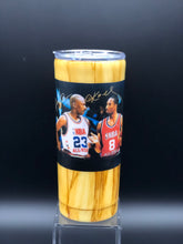 Kobe Bryant & Michael Jordan Facsimile Autograph Custom Tumbler 20oz - One Of A Kind