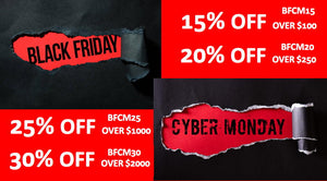 2019 BLACK FRIDAY - CYBER MONDAY SALE