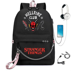 Stranger Things Backpack w/ USB Charger Backpack