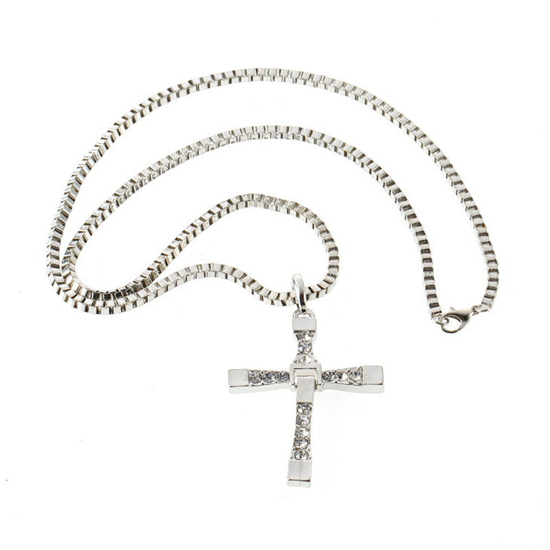 The Fast and The Furious Men Classic Cross Necklace