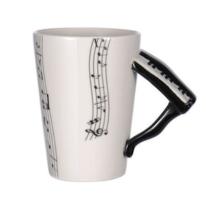 New Ceramic Coffee Cup for the Music Lover