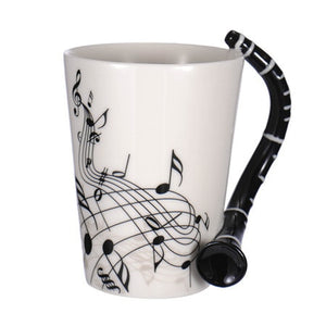 New Ceramic Coffee Cup for the Music Lover