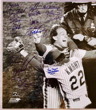 Rare 1986 NY Mets Team Signed 16x20 Photo w/ 31 Signatures - Baseball Memorabilia