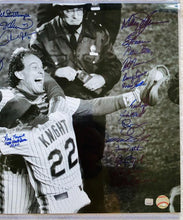 Rare 1986 NY Mets Team Signed 16x20 Photo w/ 31 Signatures - Baseball Memorabilia