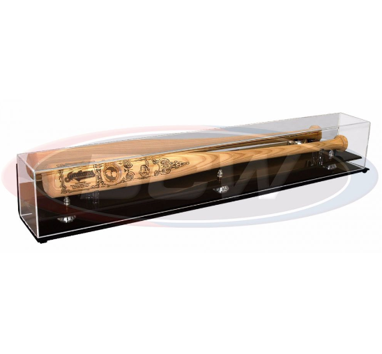 Acrylic Baseball Bat Display - With Mirror