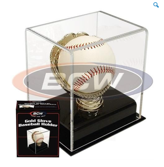 Acrylic Gold Glove Baseball Display