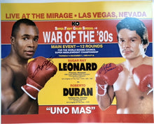 Sugar Ray Leonard & Roberto Duran Signed 16x20 Photograph