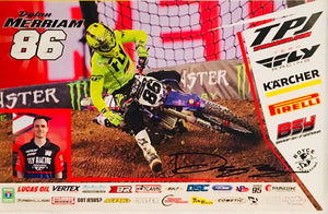 Dylan Merriam Supercross Autographed 11x17 Photograph