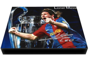 Lionel Messi Facsimile Autograph 11x14 Canvas Print Wall Art