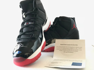 Michael Jordan Chicago Bulls Autographed UDA Air Jordan's 11 Basketball Shoes