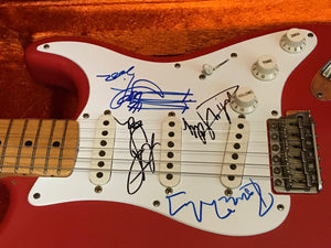 Rolling Stones Band Autographed 1956 Fender Stratocaster Relic Guitar