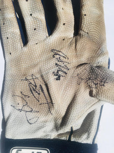 Boston Red Sox Multi Player Autographed Used Batting Glove - Sports Memorabilia