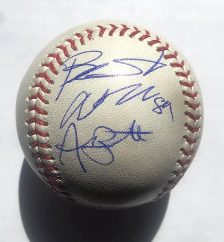 Boston Red Sox Multi Player Autographed Used Baseball