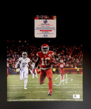 Tyreek Hill Kansas City Chiefs Autographed 8x10 Running Photo
