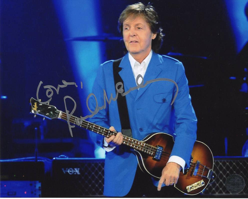 Sir Paul McCartney Autographed 8x10 Photograph