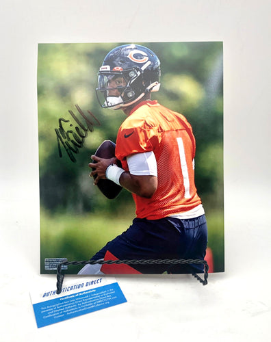 Justin Fields Chicago Bears Autographed 8x10 Photograph