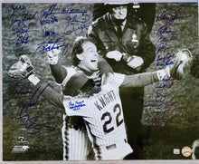 Rare 1986 NY Mets Team Signed 16x20 Photo w/ 31 Signatures - Baseball Memorabilia