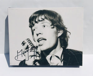 Mick Jagger Rolling Stones Facsimile Autograph 11x14 Canvas Print Wall Art