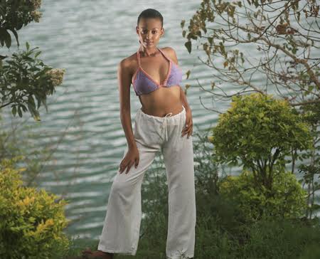 Sosh Collection Bookelia White Cotton Drawstring Pants - OS