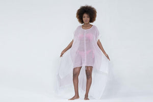 Monterey by SOSH - Caftan Dress, Beach Cover-Up, Cotton - OS