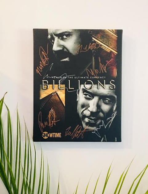 Billions Cast Facsimile Autograph 11x14 Canvas Print Wall Art