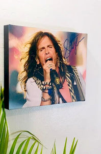 Steven Tyler Aerosmith Facsimile Autograph 11x14 Canvas Print Wall Art