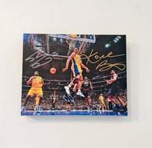 Shaquille O'Neal & Kobe Bryant Facsimile Autograph 11x14 Canvas Print