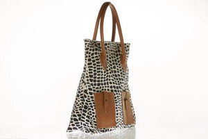 Juno by SOSH - Tote Bag / Shopper, Cotton Canvas & Leather, 4 Colors available