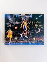 Shaquille O'Neal & Kobe Bryant Facsimile Autograph 11x14 Canvas Print