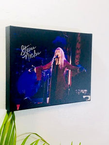 Stevie Nicks Fleetwood Mac Facsimile Autograph 11x14 Canvas Print Wall Art