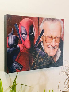 Stan Lee Facsimile Autograph 11x14 Canvas Print Wall Art