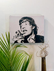 Mick Jagger Rolling Stones Facsimile Autograph 11x14 Canvas Print Wall Art