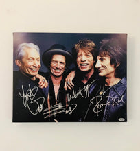 Rolling Stones Facsimile Autograph 11x14 Canvas Print Wall Art