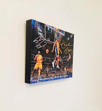 Shaquille O'Neal & Kobe Bryant Facsimile Autograph 11x14 Canvas Print