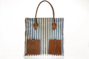 Juno by SOSH - Tote Bag / Shopper, Cotton Canvas & Leather, 4 Colors available