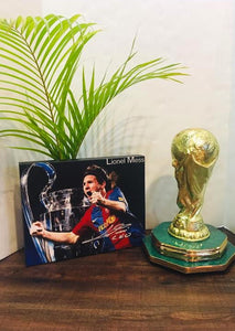 Lionel Messi Facsimile Autograph 11x14 Canvas Print Wall Art