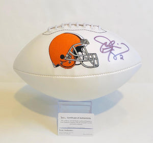 Johnny Manziel Autographed Cleveland Browns Logo Football