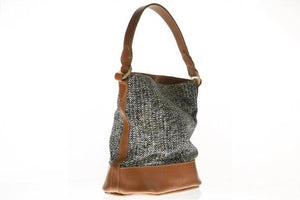Swahili by SOSH - Women Bucket Bag, Linen & Leather, 4 Colors available