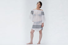 Sosh Osprey Organic Cotton Dress - OS White/Gray