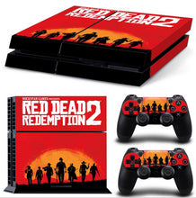 Red Dead: Redemption II PS4 Skin Console & Controller Decal Stickers for Sony PlayStation 4 Console and Two Controller