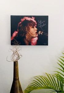 Stevie Nicks Fleetwood Mac Facsimile Autograph 11x14 Canvas Print Wall Art