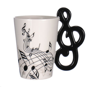 New Ceramic Coffee Cup for the Music Lover
