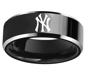 New York Yankees Logo Titanium Steel Rings for Men Jewelry