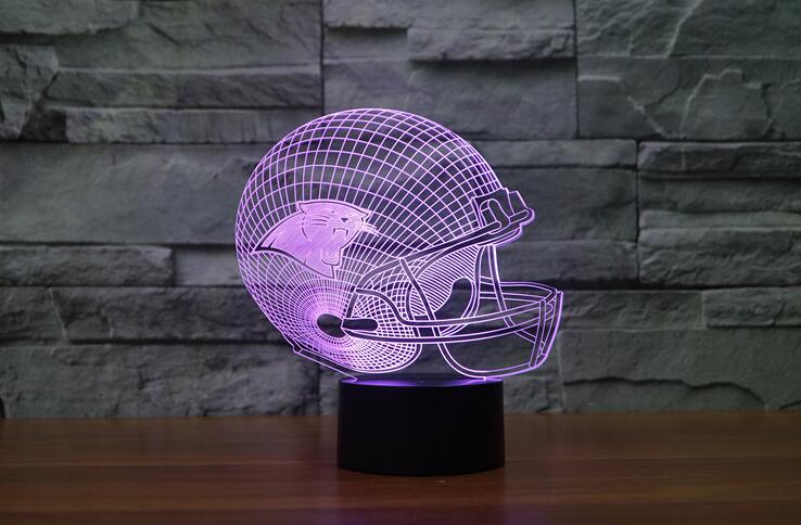 Carolina Panthers 3D LED Color Changing Decor Night