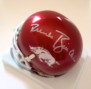 President Bill Clinton Autographed Arkansas Razorbacks Mini Helmet
