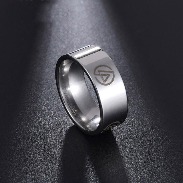 Linkin Park Logo Black 8mm Ring Great Fan Gift