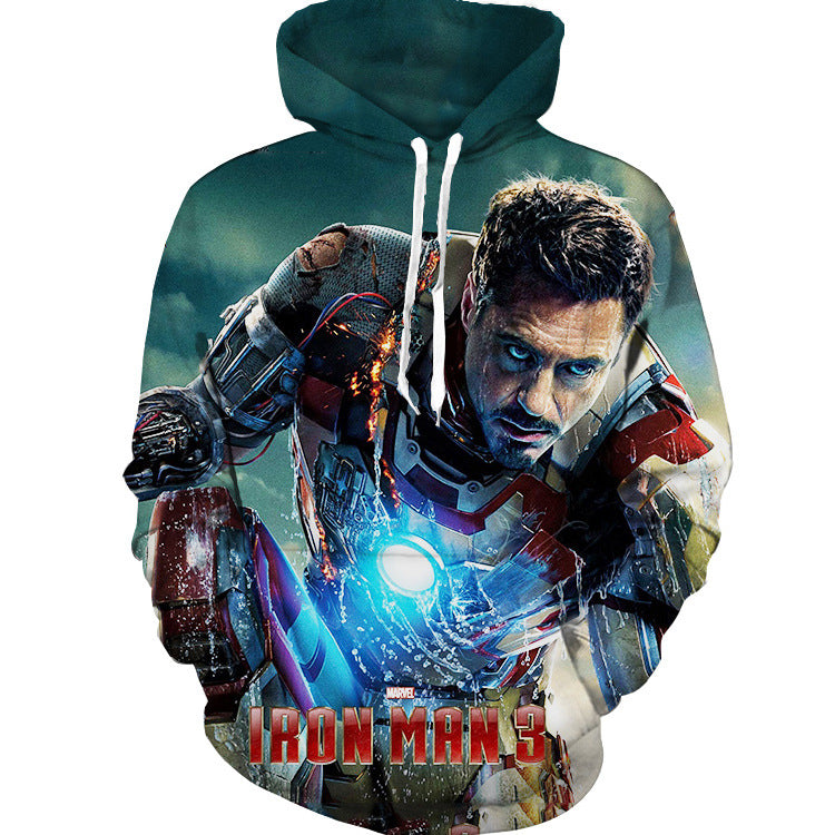 Iron Man 3D Print Women Men Hoodie Sweatshirt