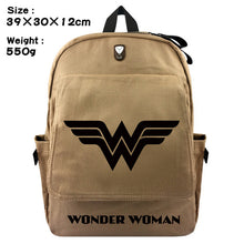 Back To School - Wonder Woman Canvas Backpack