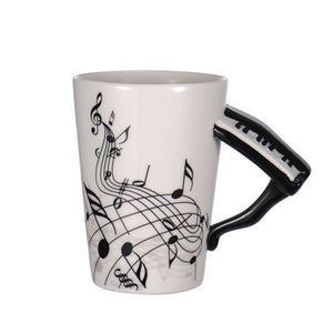 New Ceramic Coffee Cup for the Music Lover