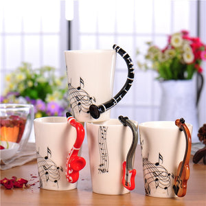 New Ceramic Coffee Cup for the Music Lover